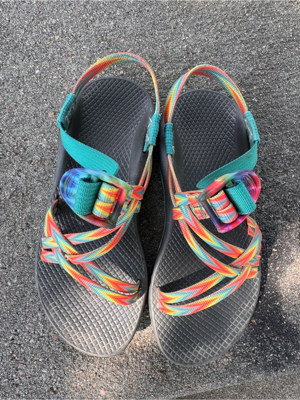 Chacos Z1/Cloud Multicolor Rainbow Strap Women’s  SZ 6